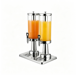 Dispensador <span class=keywords><strong>de</strong></span> Bebidas Doble Tanque Transparente para Buffet, Máquina <span class=keywords><strong>de</strong></span> Té y Jugos para Hotel, Dispensador <span class=keywords><strong>de</strong></span> <span class=keywords><strong>Cerveza</strong></span> y Bebidas Calientes para Fiestas y Restaurantes - Product Image 1