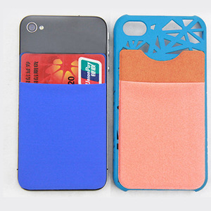 Porte-cartes en Lycra, porte-cartes personnalisé pour té<span class=keywords><strong>l</strong></span>éphone, sac de té<span class=keywords><strong>l</strong></span>éphone - Product Image 1