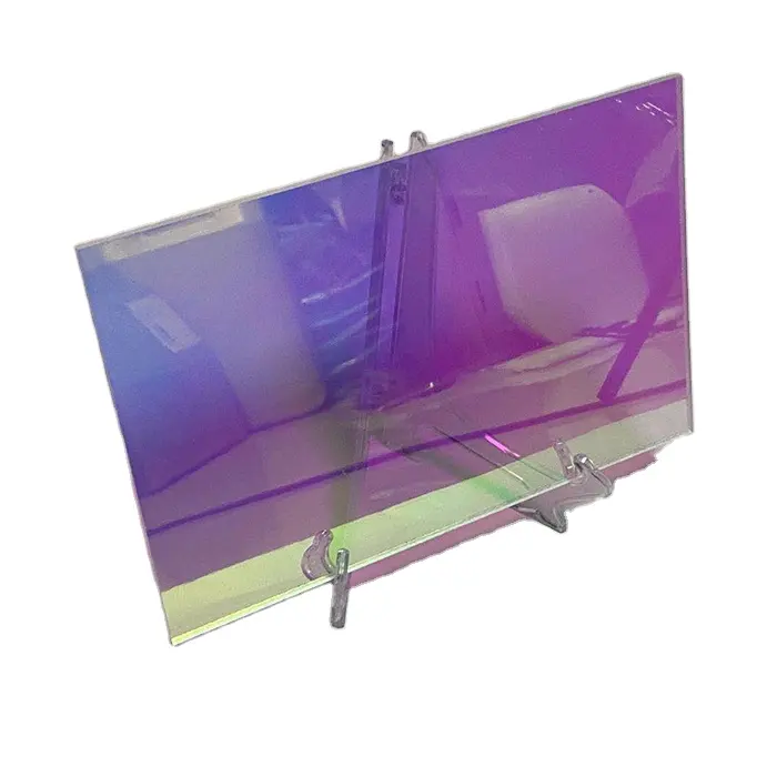 Precio al por mayor iridiscente acrílico panel Arco Iris láminas de plástico acrílico corte tamaño