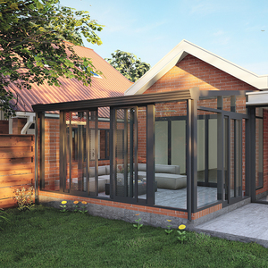 Véranda en verre bioclimatic <span class=keywords><strong>Serre</strong></span> en aluminium Couvertures de patio attachées Jardin d'hiver Véranda commerciale Solarium en verre <span class=keywords><strong>Petite</strong></span> maison - Product Image 3
