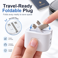 Chargeur de téléphone double port 50W personnalisé, adaptateur secteur Type C, chargeur rapide, chargeurs portables, accessoires pour téléphone, vente en gros