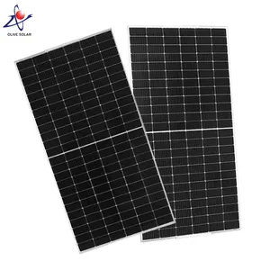 Olive Green Energy Factory Price Monocrystalline Silicon Photovoltaic Pv Solar Panels 550W Half Cut Cell