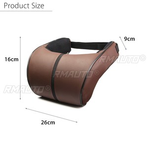 PU Leather Car Auto Seat Neck Pillow <b>Memory</b> <b>Foam</b> Head Neck Rest Headrest <b>Cushion</b> Car Neck Pillow Auto Car Accessories Interior - Product Image 6
