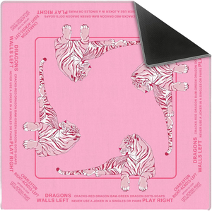 Tappetino da Mahjong Preppy Pink Tiger 31,5 Pollici Antiscivolo Insonorizzato per Giochi da Tavolo Poker Domino Melamina Casinò Intrattenimento - Product Image 1