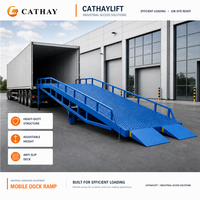 Rampe de chargement mobile pour entrepôt 6-12T, rampe de chargement/déchargement de conteneurs pour chariot élévateur