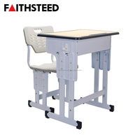 Bureau et chaise réglables en MDF modernes et abordables pour étudiants du collège, du lycée et de l'université