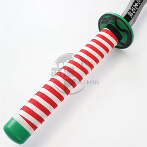 Espada Nichirin de <span class=keywords><strong>Iguro</strong></span> Obanai de 40.1 Pulgadas, Accesorio de <span class=keywords><strong>Cosplay</strong></span>, Katana de Anime sin Afilar con Hoja Serpentina y Guardia Verde - Product Image 3