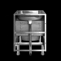 Vente directe en usine, nettoyeurs d'évier en acier inoxydable, évier de vadrouille combiné avec bassin à main