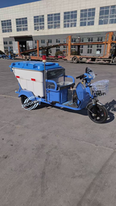 Sanitation Electric Tricycle Garbage Collector Truck 500L ABS <b>Box</b> for Street Cleaning - Product Image 2