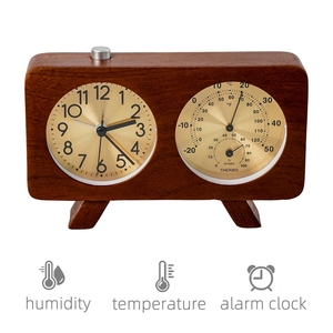 Nhà Máy Bán Thời Trang Mới Retro Kỹ Thuật Số Bàn Đồng Hồ Hữu Ích Thông Minh Đồng Hồ Báo Thức Báo Lại Nhiệt Độ Và Độ Ẩm Bàn Bảng Đồng Hồ - Product Image 2