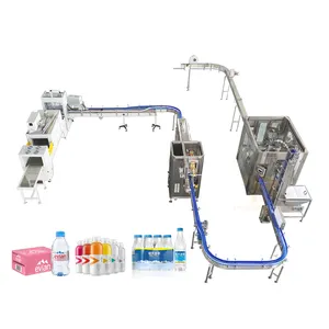 Monobloc-botella de plástico PET 3 en 1 para bebidas, máquina de embotellado de agua y bebidas, equipo, línea, planta y sistema