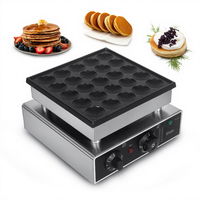 110V USA Plug Commercial En Acier Inoxydable Crêpière Multifonctionnel Mini Gaufrier Machine Électrique Fonctionne en Néerlandais