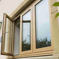 Fenêtre à battant en PVC de haute qualité avec verre trempé à revêtement Low-E, écoénergétique, en plastique, pour usage extérieur, salle de bain, villa