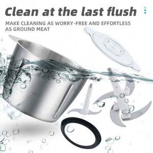 Hachoirs à viande bon marché Trancheuses Petit mélangeur Heavy Duty Ménage Maison Acier inoxydable Hachoir électrique 2l 3l Hachoir à viande Machine - Product Image 4