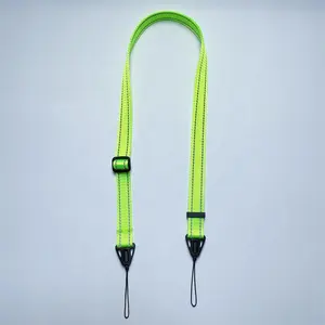 Mobile Phone Accessories Hot Sale Adjustable Reflective Small Double Loop Head Mobile Phone Lanyard Design Korea Shoulder Strap