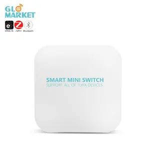 Glomarket สมาร์ทสวิทช์มินิการควบคุมระยะไกลสอดคล้องกับ ZigBee สนับสนุน Tuya และ smartlife APP สมาร์ทบ้านอัตโนมัติ DIY