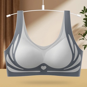 Soutien-gorge pour femmes grandes tailles, dos en U, débardeur de sport, push-up, anti-affaissement, respirant, sans fil, sans couture - Product Image 6