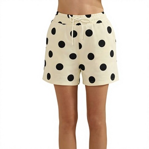 <b>Custom</b> Logo New Designer Fashion Women's Summer Eco-Friendly Streetwear <b>Boxer</b> Shorts Casual Mid-Rise Side Polka Dot Print 100% - Product Image 3