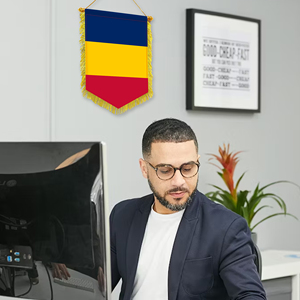 Wholesale 20x30cm Mini Pennant Car Flags <b>Small</b> Chad Wall Decor Display Accessories with Digital Printing Hanging Ornaments - Product Image 4