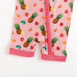 ชุดนอนเด็กอ่อนพรีเมียม Miozing Wholesale ผ้าไผ่ 180gsm - ชุดรอมเปอร์ซิปคู่ระบายอากาศสำหรับฤดูร้อน มีสินค้าในสต็อกสำหรับร้านบูติก - Product Image 3