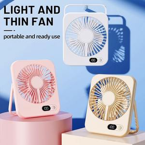 Dropshipping Products 2025 <b>Desk</b> <b>Fan</b> USB Portable Table <b>Fan</b> Rechargeable Cooling <b>Fan</b> 5 Speeds Powerful Wind for Offices - Product Image 1