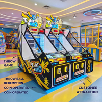 Machine de jeu d'arcade à monnayeur Toilet Hero Kids Ball Toss avec distribution de tickets pour centre de divertissement familial et aire de jeux intérieure