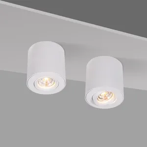 Surface mounted COB ceiling light IP44 2700K 360 gyro 9.5 watt adjustable downlight surface mounted