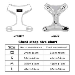 <b>Customized</b> Reflective Small <b>Dog</b> <b>Harness</b> No-Pull Padded Vest Leah Printed Sublimation Pet Accessories Made Nylon Polyester - Product Image 6