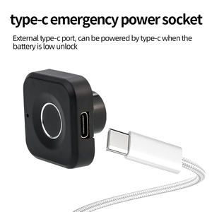 Black Fingerprint Lock Smart Cabinet Lock <strong>Biometric</strong> Keyless Furniture Wardrobe Chest Of Drawers Fingerprint Lock With USB - Product Image 3