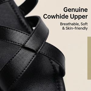 Zapatos de Mujer Yearning, de Cuero Genuino, para Exteriores, Suaves, Transpirables, Antideslizantes, Estilo Urbano, Primavera-Otoño, Parte Superior de Piel de Vaca (1.5 cm) - Product Image 5
