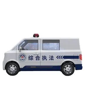 Electric Cruiser Battery Powered 71KM/h 180km Enclosed Patrol Car Street Security Full Enclosed Patrol Van for Public Security