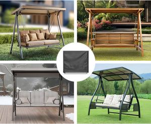 Funda para Silla Columpio de Exterior Moderna <span class=keywords><strong>MUSE</strong></span> 420D de Tela Oxford, Impermeable y Resistente al Sol, Tamaños y Logotipos Personalizados Disponibles - Product Image 4