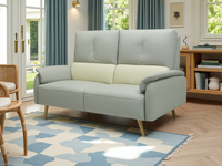 Canapé Chaise Longue Deux Places Moderne Nordique de Haute Qualité en Cuir/Tissu Performance Couleurs et Tailles Personnalisables Logo Personnalisé Marque OEM