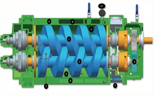 Sistema de Bomba de Vacío Seca de Tornillo Roots Serie JZP JZJ LG sin Aceite de Alto Vacío para Destilación Química y Procesos de Semiconductores - Product Image 6