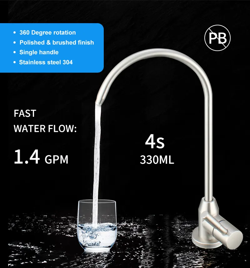 Kitchen Ro Water Purifier Faucet SUS 304 Faucet China NSF Water Purifier Accessories