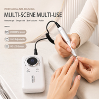 Machine à ongles professionnelle conique 45000 tr/min sans balais rechargeable de luxe, polisseuse électrique portable USB pour manucure