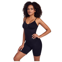 Combinaison-camisole sans couture en nylon ODM, style culotte courte, amincissante, gainante et liftante, pour l'exportation transfrontalière
