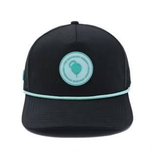 หมวกกอล์ฟแบบ 5 แผง ผ้าโพลีเอสเตอร์ผสมสแปนเด็กซ์ ลายก้างปลา สั่งทำขายส่ง ตัดด้วยเลเซอร์ รูระบายอากาศ ดีไซน์วินเทจ ปักโลโก้ตามแบบ - Product Image 2