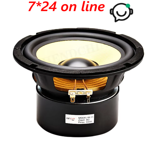 HF-306 HiFi Speakers DIY 6.5 Inch Woofer Speaker Mid-woofer Unit K6.5S Upgrade SS6.5R 8ohm/4ohm