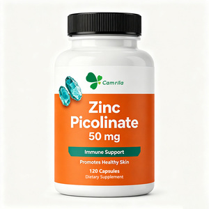 Capsules de Zinc Picolinate 50 mg, Marque Privée OEM, 120 Comprimés, Complément Alimentaire pour le Soutien Immunitaire et la Santé de la Peau - Product Image 1