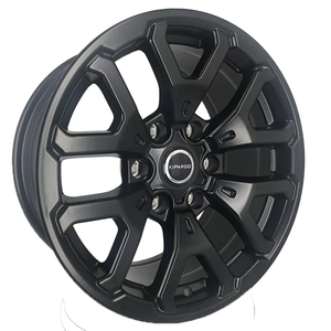 Rines de Aleación Kipardo de 16 Pulgadas 4x4 Todoterreno, Color Negro Mate, 6x139.7, Rines de Aluminio para Camioneta, SUV, Hilux, Ranger, Triton, Land Cruiser - Product Image 1