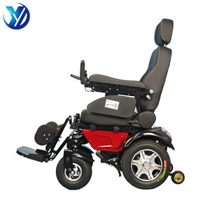 Fauteuil roulant électrique tout-terrain avec batterie pour personnes à mobilité réduite, fonction inclinable, assistance à la marche, stabilité accrue - Product Image 1
