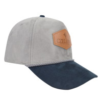 Topi bisbol tali Logo Patch kulit 5 Panel kualitas tinggi topi SnapBack pinggir melengkung topi Trucker olahraga klasik
