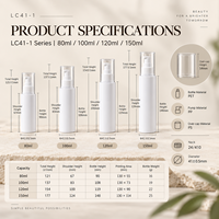 Flacon pompe à lotion 100ml 120ml 150ml, assemblage stable, tube de remplissage, emballage durable, choix PET