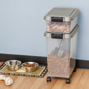 15kg Dog Food Storage Container, Wholesale Plastic Pet Food Container