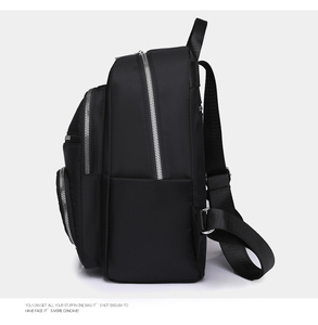 Camping Baby Plain Cheap Polyester Promotional Simple <strong>Brown</strong> Plaid Shoulder <strong>Backpack</strong> - Product Image 5