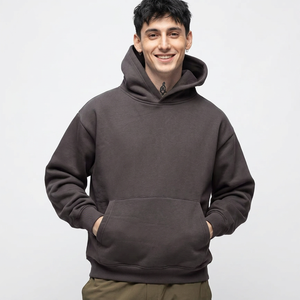 เสื้อฮู้ดสำหรับผู้ชาย350บ็อกซี่มีฮู้ด500แกรมสำหรับ400gsm ฝรั่งเศสเทอร์รี่หนัก - Product Image 1