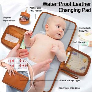 กระเป๋าคุณแม่แบบพับได้อเนกประสงค์, กระเป๋าแฟชั่นกันน้ำมีฉนวนกันความร้อนความจุขนาดใหญ่กระเป๋าสำหรับคุณแม่ - Product Image 4