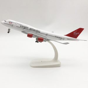 Modellino in Metallo Pressofuso di Boeing 747-400 Virgin <span class=keywords><strong>Atlantic</strong></span> Airways da 20cm con Carrelli di Atterraggio - Product Image 1