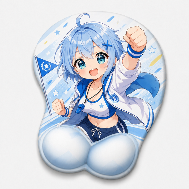 Excellent Quality Low MOQ Custom Animated Ergonomic Silicone Gaming Mouse Pad with Gel Wrist Rest and Anti-Slip Design